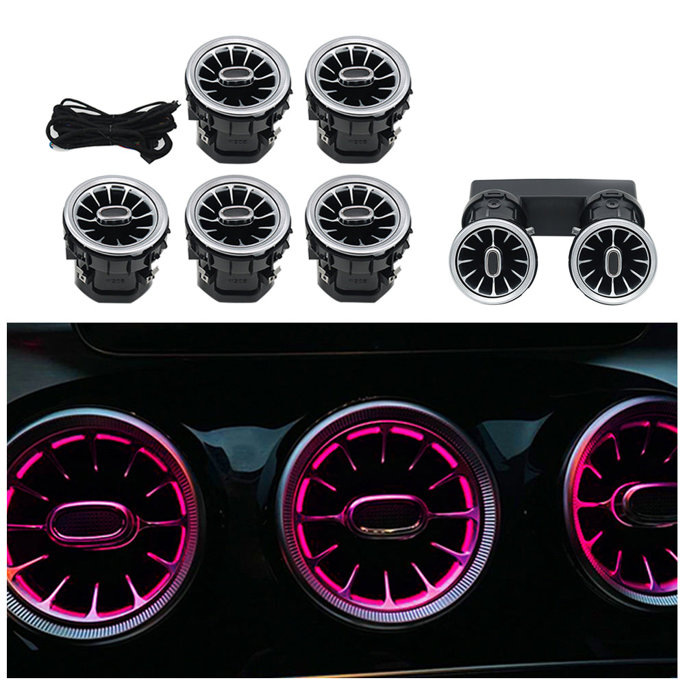 Mercedes Benz W205 / GLC W253 – 64-Farvet Ambient LED Luftdyser – For & Bag