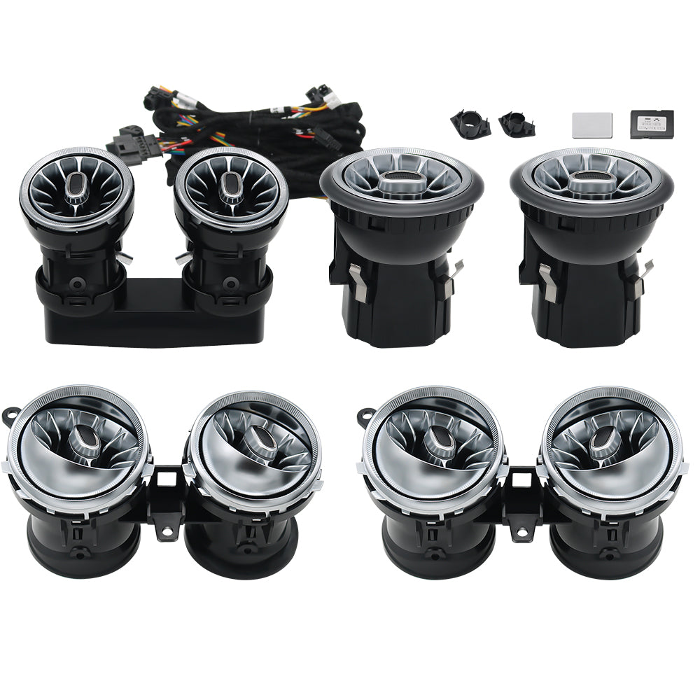 Mercedes Benz E-Klasse W213 – 64-Farvet LED Luftdyser (Foran & Bag) – Sedan